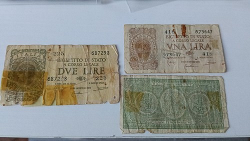 Banconote italiane e straniere 