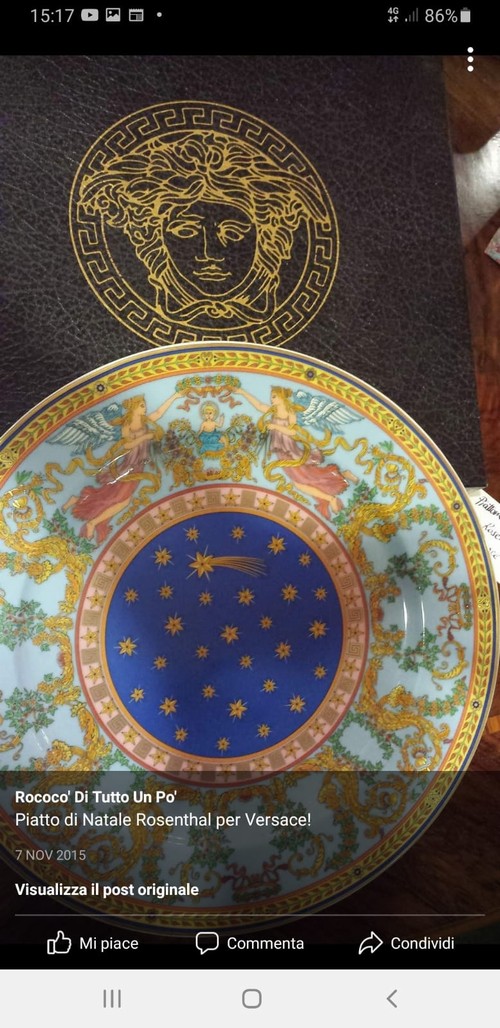 Piatto di Natale Versace Rosenthal