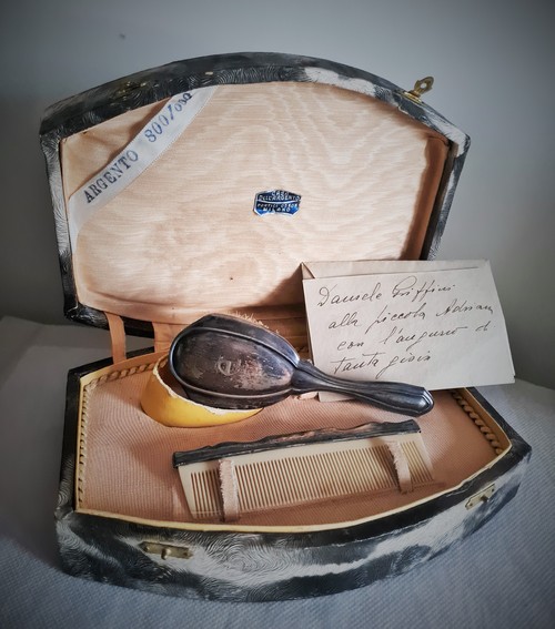 Antico Necessaire Argento 800 fine anni '30 da bam
