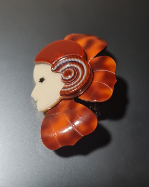 L�a Stein Paris spilla  vintage  stile Art Deco, i