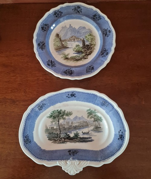 Set  n� 2  Antichi  piatti  Vittoriani in  terraco