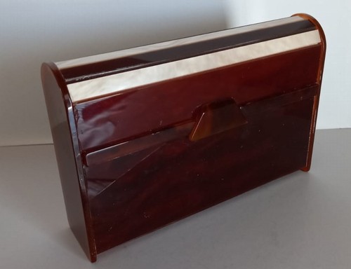 Porta carte beauty case pochette borsa a mano  vin